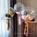 Ballons Party Decoration Bubble Balloon Aluminium Balloon 20 Inches Round Shape Stretched Bobo Balloon Wholesale